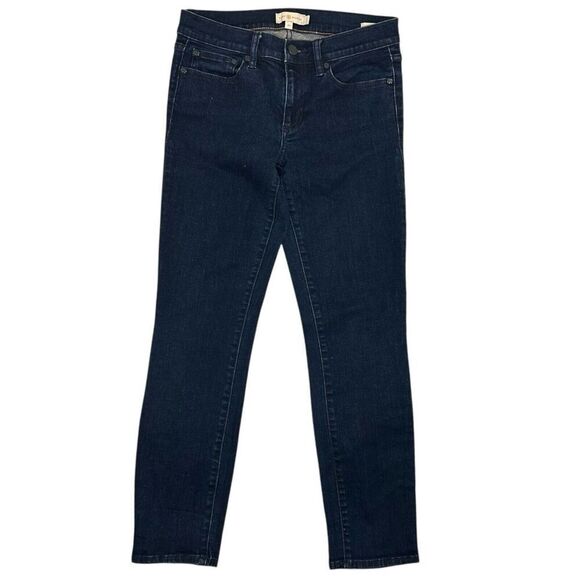 Tory Burch Cropped Skinny Denim Slim Medium Wash Jeans Womens Size 28 Blue - Picture 3 of 8